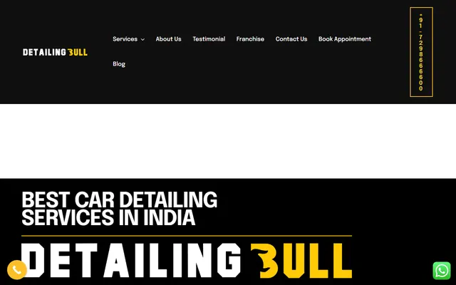 Detailing Bull website built by TechGeekStudio