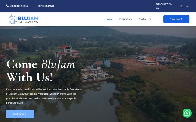 Let's Blujam website built by TechGeekStudio